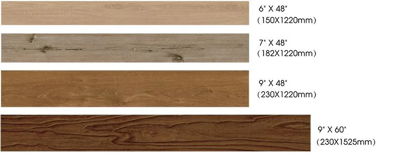 CE SGS Certificates 4mm Click Lock Large Embossed Wood Spc Flooring