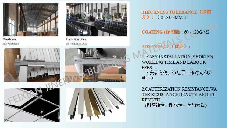 Various Styles/White Ceiling T Grid Components T Bar Suspended Ceiling Grid Fut T Grid Tiles Paint Keel