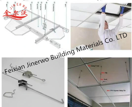 Подвесной потолок T Bar/Fut T Grid /Iron Net/Paint Keel для гипсокартона ПВХ